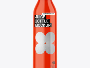 Glossy Juice Bottle Mockup