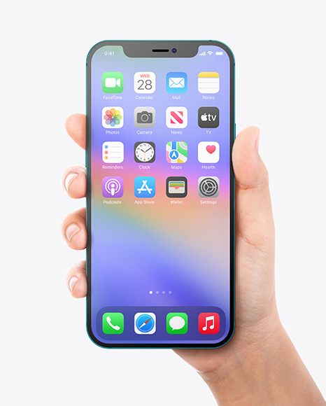 iPhone in a Hand Mockup