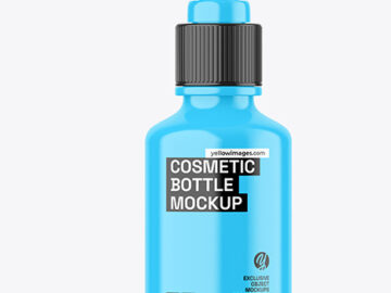 Glossy Cosmetic Pump Bottle Mockup