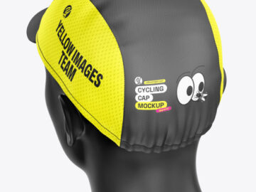 Cycling Cap Mockup - Back View