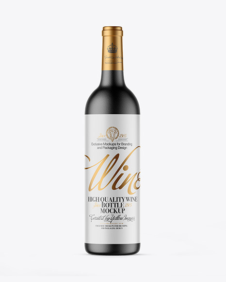 Ceramic Wine Bottle Mockup