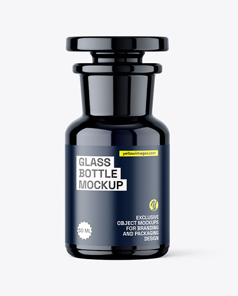 50ml Apothecary Biophotonic Glass Bottle Mockup