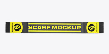 Fan Scarf Mockup - Top View