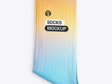 Socks Mockup - Top View