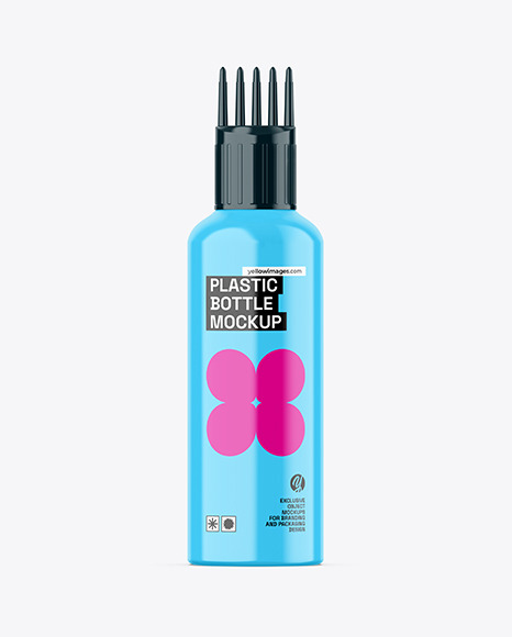 Glossy Hair Oil Bottle Mockup