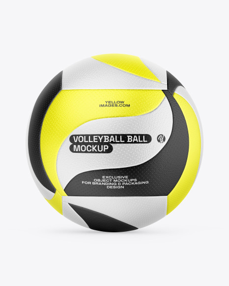 Embossed Volleyball Ball Mockup