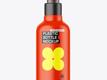 Matte Spray Bottle Mockup