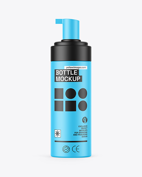 Matte Bottle W/ Pump Mockup