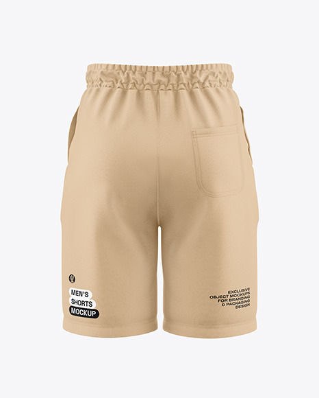Men's Shorts Mockup - Back View