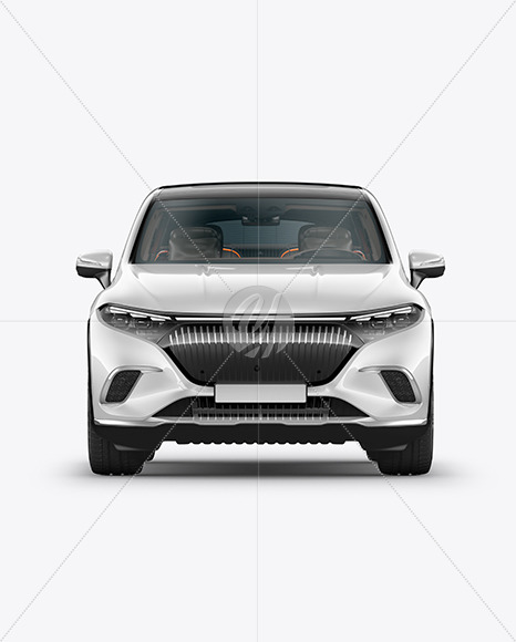 Electric Luxury SUV Mockup - Front View