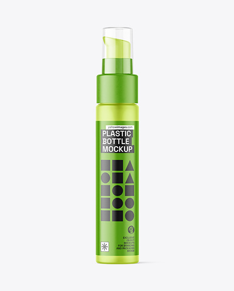 Frosted Plastic Airless Bottle Mockup