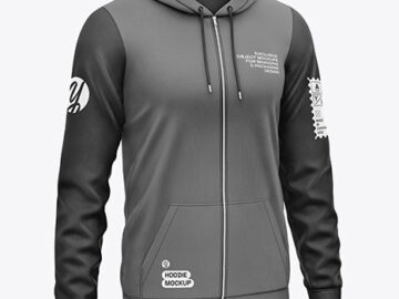 Full-Zip Hoodie Mockup