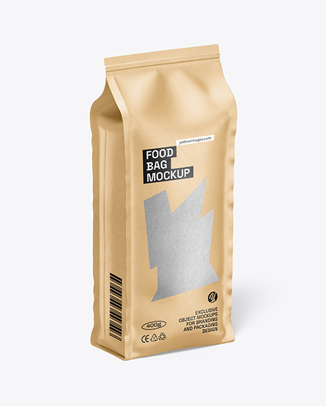 Kraft Food Bag Mockup
