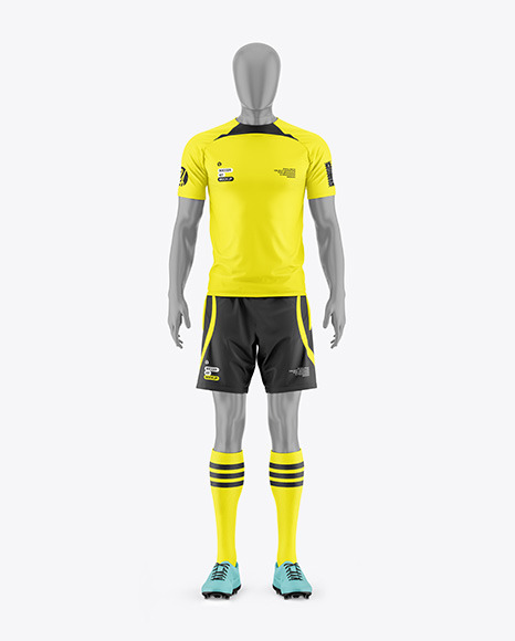 Soccer Kit w/ Mannequin Mockup - Front View