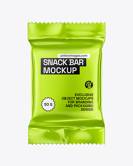 Metallized Snack Bar Mockap
