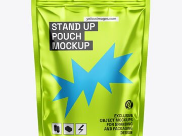 Metallized Stand Up Pouch Mockup