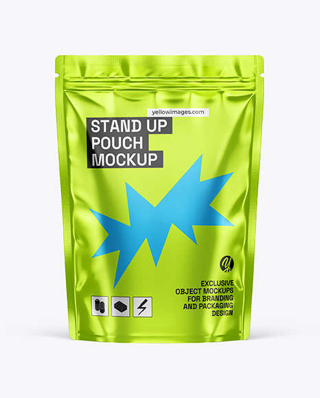 Metallized Stand Up Pouch Mockup