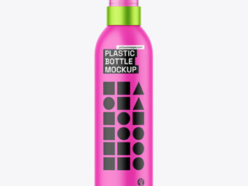 Matte Spray Bottle Mockup
