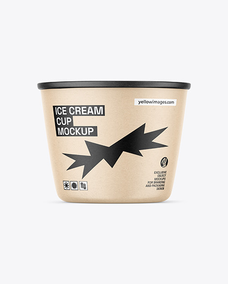 Krafts Ice Cream Cup Mockup