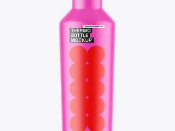 Matte Thermo Bottle Mockup