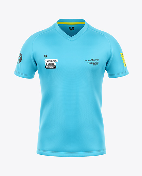 Raglan Football T-shirt Mockup