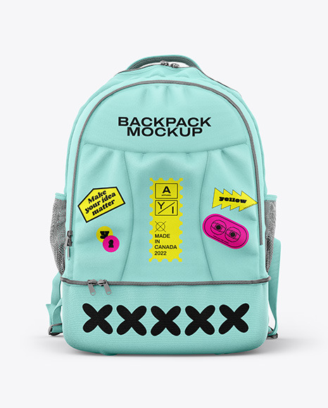 Backpack Mockup - Front View