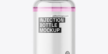 Clear Injection Bottle Mockup