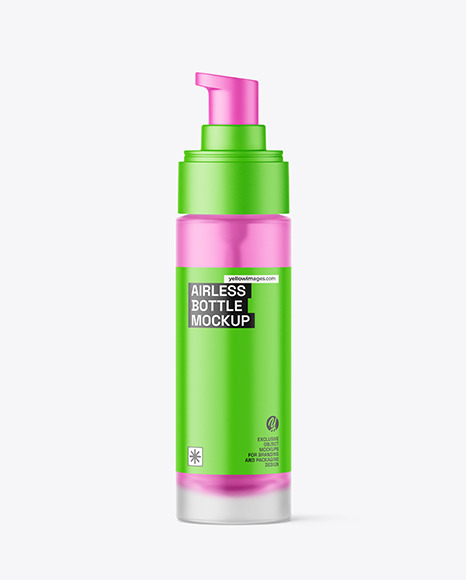 Frosted Airless Bottle Mockup